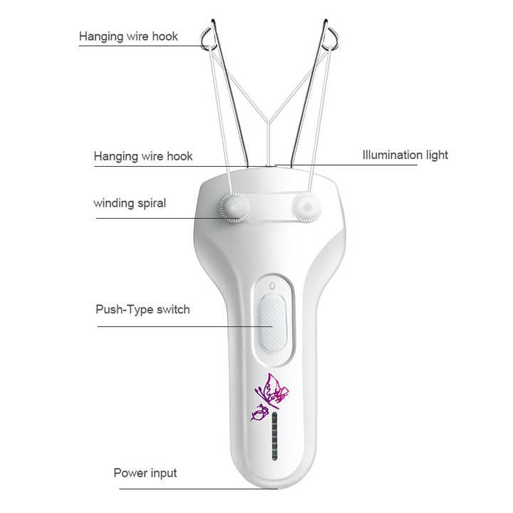 Daling Rechargeable Eyebrow Hair Threading Machine – Precise Facial Hair Remover for Women