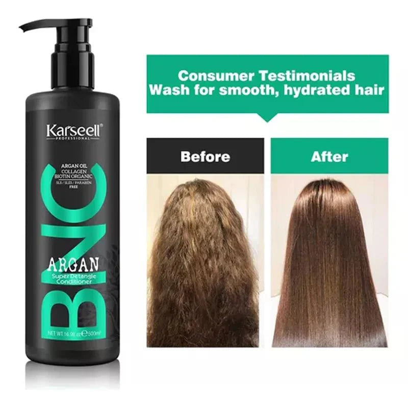 BNC Argan Shampoo & Conditioner (500ml) – Deep Nourishment & Hair Repair | Best Hair Care for Smooth & Shiny Hair UAE & KSA