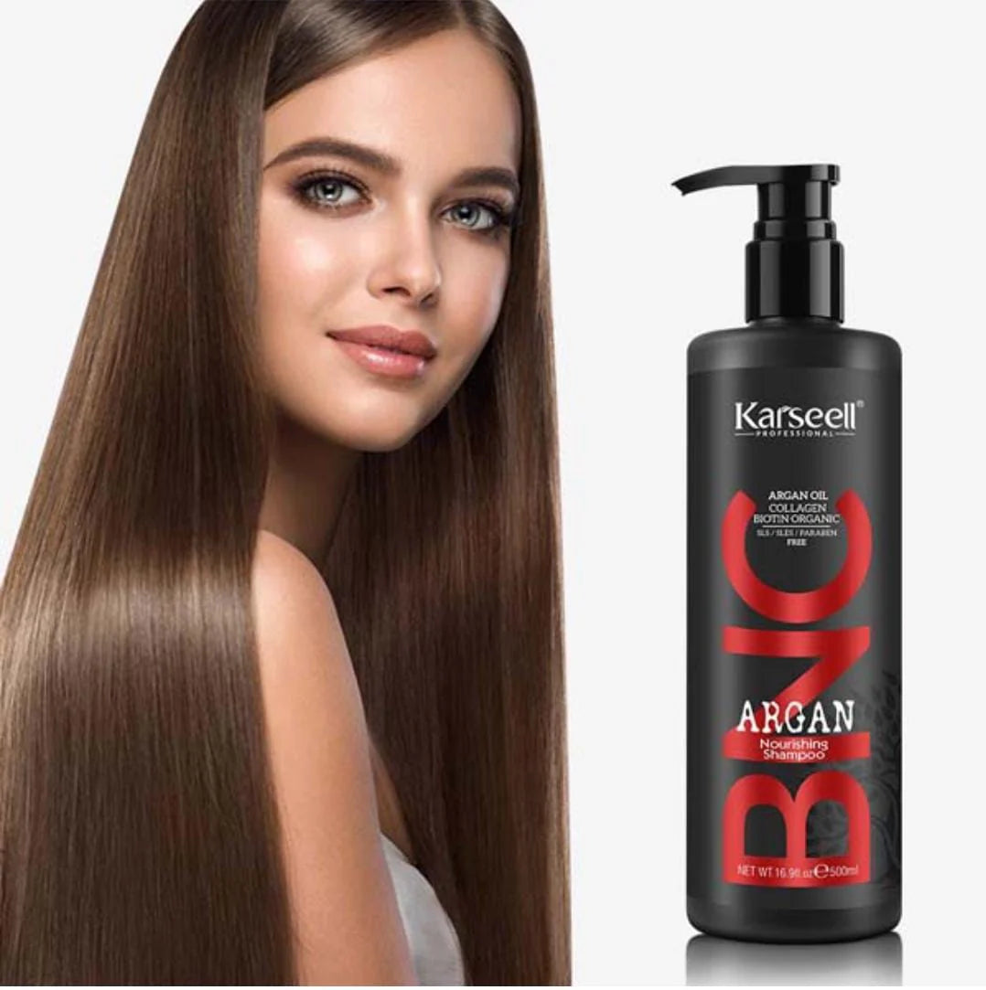 BNC Argan Shampoo & Conditioner (500ml) – Deep Nourishment & Hair Repair | Best Hair Care for Smooth & Shiny Hair UAE & KSA