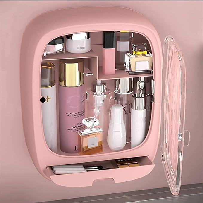 Makeup Organizer Case – Stylish & Spacious Cosmetic Storage Box for Travel & Home | Saudi Arabia